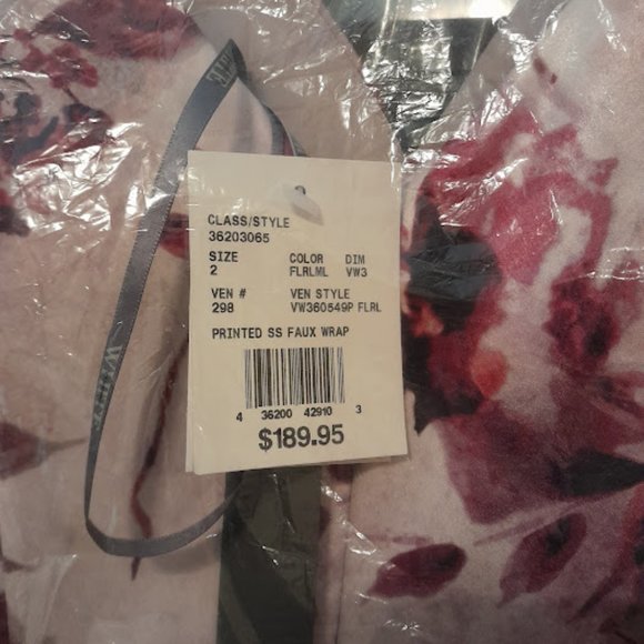 NWT-Vera Wang White Davids Bridal 2020 VEN STYLE VW360549P FLRL - Picture 2 of 7